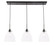 Frey Three Light Pendant in Black and Clear glass (173|LD5030D42BK)