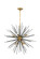 Timber Eight Light Pendant in brass (173|LD5038D30BK)