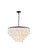 Selene Six Light Pendant in Black and White (173|LD5050D24BK)