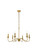Rohan Six Light Chandelier in Brass (173|LD5056D30BR)