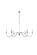 Rohan Six Light Chandelier in Polished Nickel (173|LD5056D48PN)