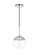 Eclipse One Light Pendant in Chrome and Clear (173|LD6029C)