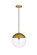 Eclipse One Light Pendant in Brass (173|LD6043BR)