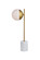 Eclipse One Light Table Lamp in Brass and frosted white (173|LD6108BR)