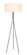 Cason One Light Table Lamp in Black and White shade (173|LD6189BK)