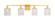 Phineas Four Light Wall Sconce in Brass (173|LD7012BR)