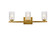 Cassie Three Light Bath in Brass and Clear Shade (173|LD7027W24BR)