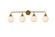 Hanson Four Light Bath in Brass and Frosted Shade (173|LD7036W38BR)