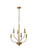 Westley Six Light Pendant in Brass (173|LD7046D24BR)