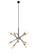 Axel Ten Light Chandelier in black (173|LD8003D28BK)