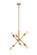 Axel Six Light Pendant in Brass (173|LD8017D18BR)