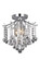 Amelia Three Light Flush Mount in Chrome (173|LD8200F12C)