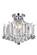 Amelia Three Light Flush Mount in Chrome (173|LD8200F17C)