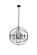Cordelia Six Light Pendant in black (173|LD8801D25BK)