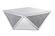 Modern Coffee Table in clear mirror (173|MF92005)