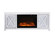 Modern TV Stand With Log Insert Fireplace in Clear (173|MF9904-F1)