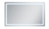 Helios LED Mirror in Silver (173|MRE13660)
