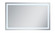 Helios LED Mirror in Silver (173|MRE13660)
