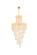 Spiral 41 Light Chandelier in Gold (173|V1800SR48G/RC)
