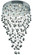 Galaxy Eight Light Chandelier in Chrome (173|V2006D24C/RC)