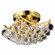 Corona Four Light Flush Mount in Gold (173|V9800F10G/RC)