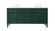 Park Avenue Double Bathroom Vanity in green (173|VF12572DGN)