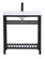 Raya Single Bathroom Vanity in black (173|VF14030BK)