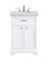 Americana Single Bathroom Vanity Set in white (173|VF15024WH)