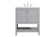 Theo Single Bathroom Vanity in Gray (173|VF16430GR)