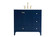 Sommerville Single Bathroom Vanity in Blue (173|VF18036BL)