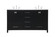 Irene Double Bathroom Vanity in Black (173|VF18860DBK)