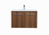 Rasina Single Bathroom Floating Vanity in Walnut Brown (173|VF44030WB)