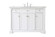 Clarence Bathroom Vanity Set in White (173|VF53048WH)