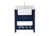 Clement Single Bathroom Vanity in Blue (173|VF60130BL-BS)