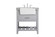 Clement Single Bathroom Vanity in grey (173|VF60130GR)