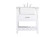 Clement Single Bathroom Vanity in white (173|VF60130WH)