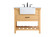 Clement Single Bathroom Vanity in natural wood (173|VF60136NW)