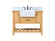 Clement Single Bathroom Vanity in natural wood (173|VF60142NW-BS)
