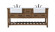 Clement Double Bathroom Vanity in driftwood (173|VF60172DDW)