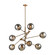 Accelerated Returns Eight Light Chandelier in Aged Brass (45|1141-082)