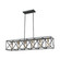 Crossbar Six Light Linear Chandelier in Silverdust Iron (45|15254/6)