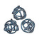 Glass Knot Decorative Accessory in Navy (45|154-018/S3)