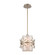 Asbury One Light Mini Pendant in Aged Silver (45|16284/1)