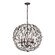 Circeo Five Light Chandelier in Deep Rust (45|18135/5)