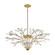 Flora Grace Nine Light Chandelier in Champagne Gold (45|18296/9)