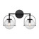 Langford Two Light Vanity in Matte Black (45|18431/2)