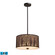 Woodland Sunrise LED Pendant in Aged Bronze (45|31074/3-LED)