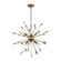 Sprigny Six Light Chandelier in Matte Gold (45|33020/6)