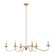 Wellsley Six Light Chandelier in Burnished Brass (45|46798/6)