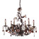 Cristallo Fiore Six Light Chandelier in Deep Rust (45|85002)